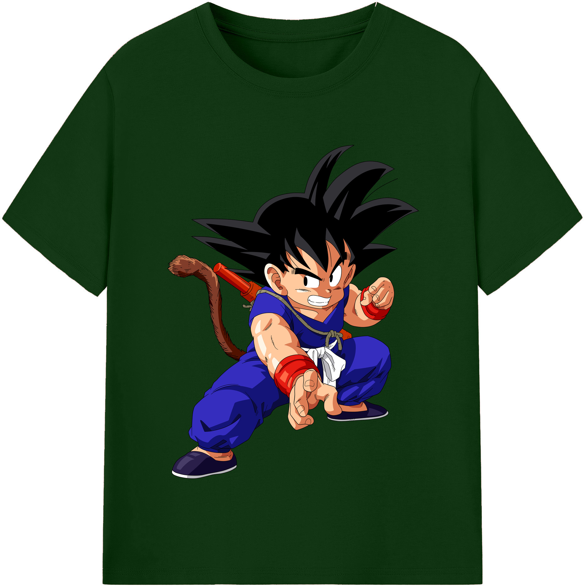 （画像用） ドラゴンボール 孫悟空（そん ごくう）Son Goku カカロット DRAGON BALL Kakarotto 綿100％半袖Tシャツ（フロントプリント）